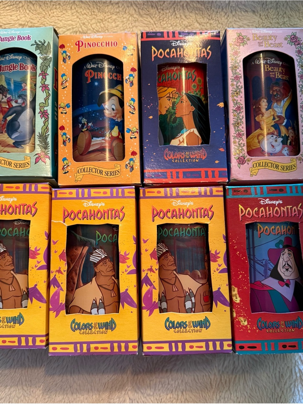 Disney Burger King’s 90s Cup Collector Series Plastic drinking cups